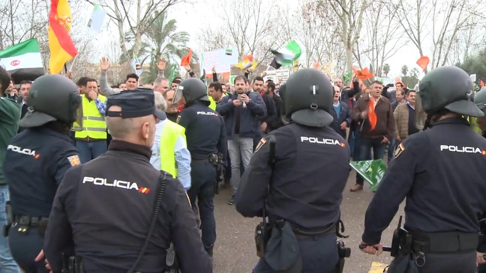Protesta campo Don Benito